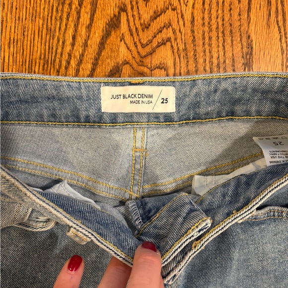 Just Black Women's Flare Jeans in Classic Blue made in USA size 25 EUC - Picture 4 of 7